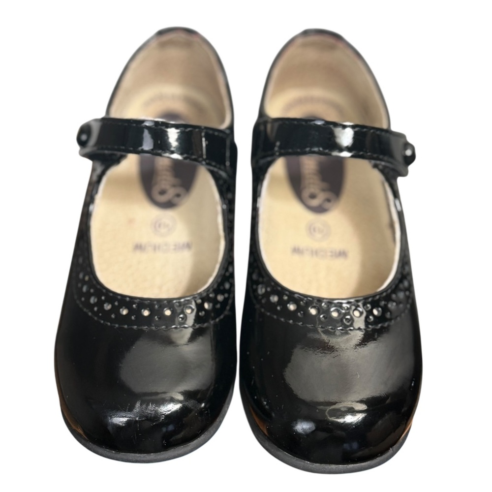 FootMates Emma Black patent leather Kids Mary Jane Shoes